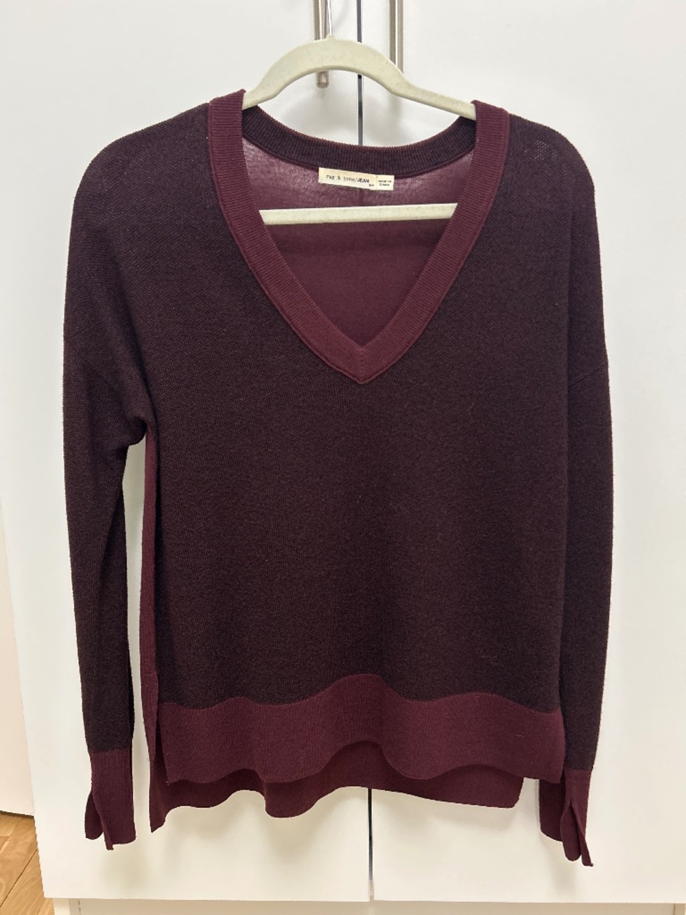 Rag & bone burgundy sweater